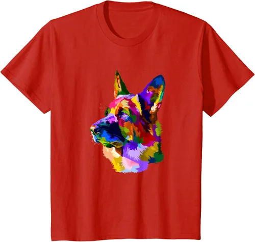 Vista 3 de Camiseta para dueño de perro de pastor alemán, Negro