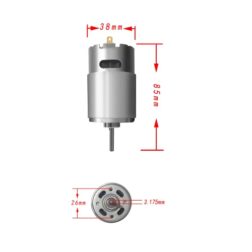 Vista 5 de Par de 12 voltios RS550 40000 RPM motor eléctrico de alta velocidad para ruedas eléctricas Kit de actualización de motor, motores de caballo