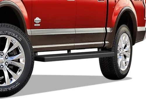 Vista 13 de APS Estribos negros compatibles con Ford F-150 2015-2026 SuperCrew Cab & F-150 Lightning 2022-2026 & F-250 F-350 Super Duty 2017-2026 Crew Cab