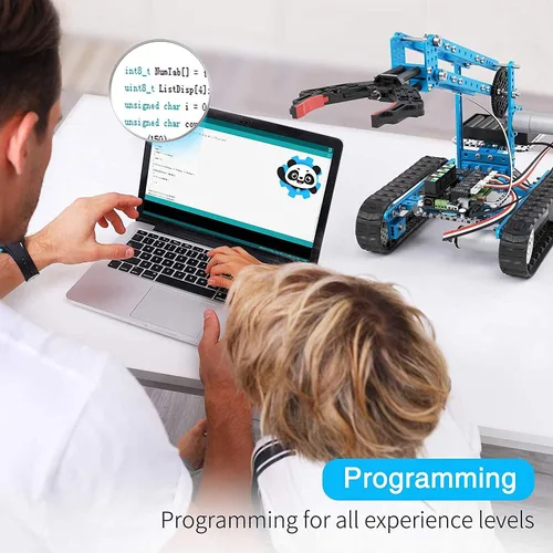 Vista 3 de Makeblock mBot Ultimate Robot Kit, robot de codificación 10 en 1 para educación STEM con controlador Bluetooth inalámbrico