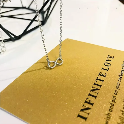 Vista 6 de Friendship Infinite 8 Collar con dije de elefante de la suerte, estrella y círculo de perlas para mujer, tarjeta de regalo