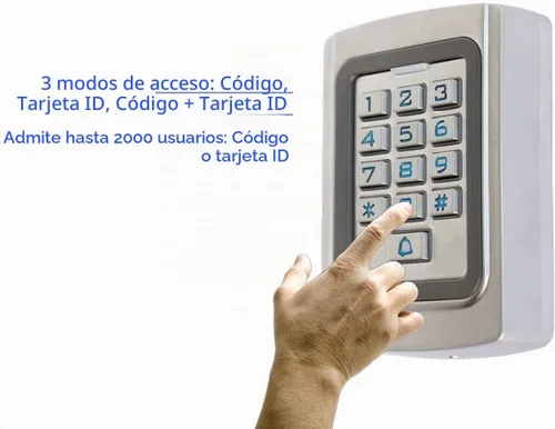 Vista 3 de IP68 impermeable universal 12 V 24 V DC funda de metal digital con cable para puerta de garaje, abridor de puertas y sistemas de control de acceso
