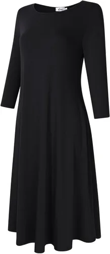 Vista 2 de MISSKY Vestido casual holgado con bolsillo para mujer