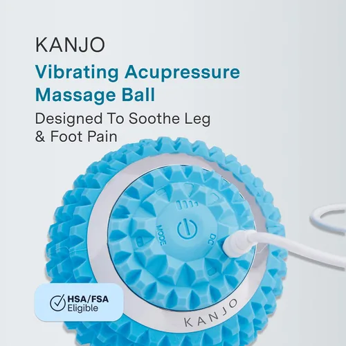 Vista 2 de Kanjo Bola vibratoria para aliviar el dolor de pies y acupresión, masajeador de apoyo para pies o piernas y relajante muscular