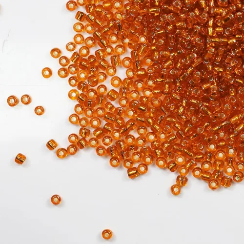 Vista 14 de Cuentas de Semilla de Vidrio Transparentes con Línea Plateada Tamaño 8/0 Artesanías Cuentas de Semilla de Cristal de 3 mm para Hacer Joyas