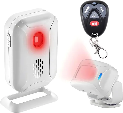 Vista 16 de Timbre con sensor de movimiento Greencycle para negocios con voz personalizada, sensor de movimiento por infrarrojos con generador de ruido