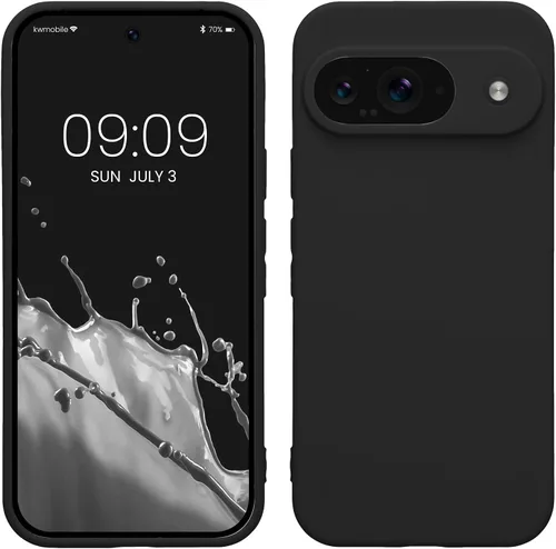 Vista 50 de kwmobile Funda compatible con Google Pixel 9 - Funda protectora delgada de TPU para teléfono - Acabado mate suave - Piedra antigua