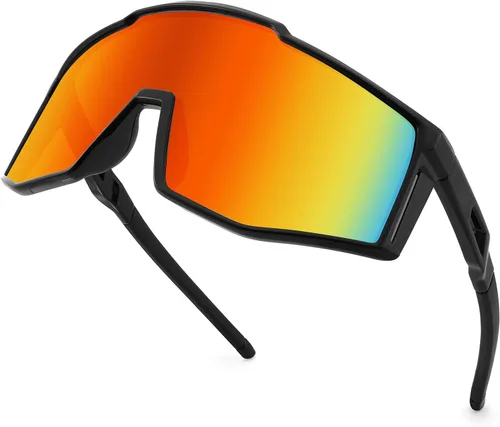 Vista 4 de Karsaer Vision - Gafas de sol deportivas envolventes con visera de los años 80, lentes de sol de béisbol para jóvenes, niños, adolescentes, niños
