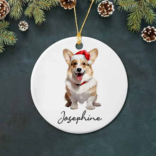 Vista 22 de Bichon Frise - Adorno de cerámica de Navidad 2025, adornos personalizados de Bichon Frise regalos para los amantes de los perros, bonito adorno