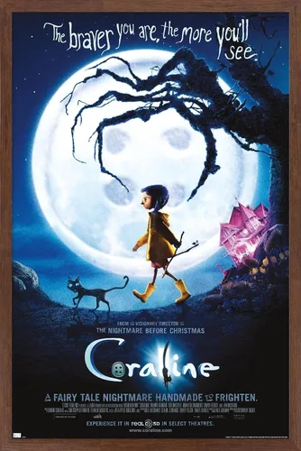 Vista 17 de Trends International Coraline - Póster de pared de una hoja Braver, 14.72 x 22.37 pulgadas, versión enmarcada de madera de granero Versión enmarcada
