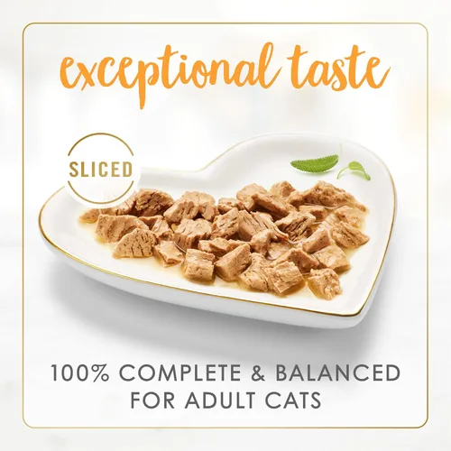 Vista 2 de Purina Fancy Feast - Comida para gato rebanada en trocitos y marinada en salsa, Sliced