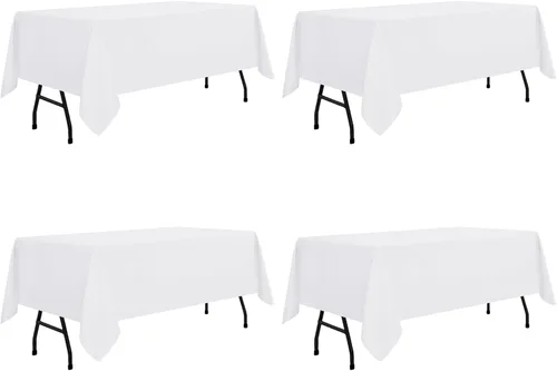 Vista 36 de Sancua Mantel cuadrado resistente a manchas y arrugas, lavable, de poliéster, decorativo de tela para mesa de comedor, fiestas de bufé y campamento