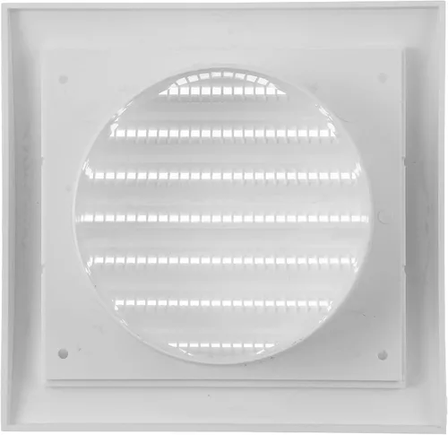 Vista 6 de Vent Systems Paquete de 2 cubiertas de ventilación de aire blancas de 4 pulgadas para ventilaciones de secadora y ventilaciones de escape de baño