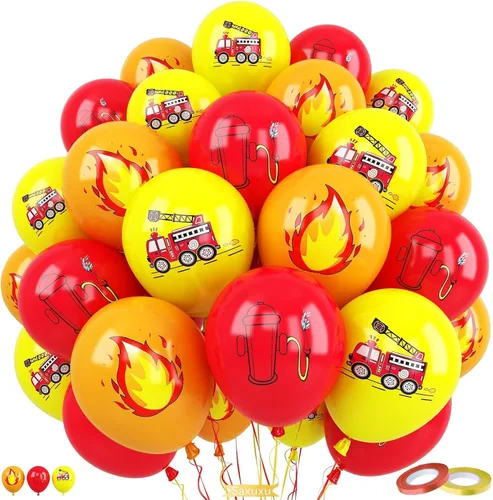 Vista 8 de Globos rosados y negros, 60 piezas de 12 pulgadas, color rosa intenso, rosa claro, negro, confeti, globos metálicos rosados para fiesta temática