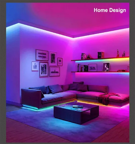 Vista 5 de WS2812B Tira de luz LED direccionable individual 100Pixels/m SMD 5050 RGB Pixel Strip DC5V (3.2FT 100LEDS no impermeable, PCB blanco)