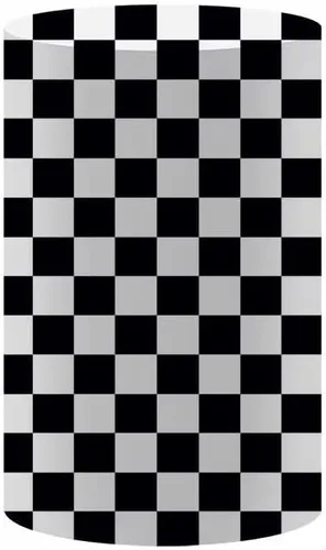 Vista 9 de Fundas de fondo de arco con textura de cuadros blancos y negros, bandera a cuadros de 2.5 x 6 pies, fondo de pared elástico para fotografía