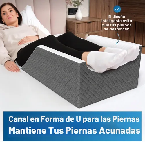 Vista 3 de Kölbs - Almohada doble de elevación de piernas Almohada para después de cirugía Elegante funda de jacquard chic