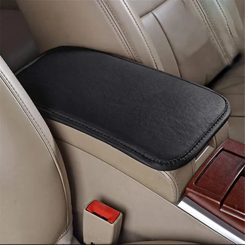 Vista 9 de Funda para consola central de coche, universal, de cuero sintético, reposabrazos para auto, protector de reposabrazos de consola central, apto