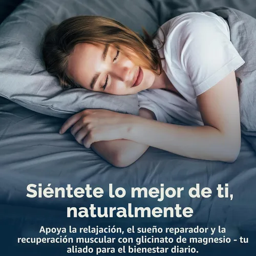 Vista 6 de Glicinato de Magnesio 400mg por Porción – Alta Absorción – Suave para el Estómago – Apoya el Sueño, la Relajación, los Músculos, Huesos y Salud