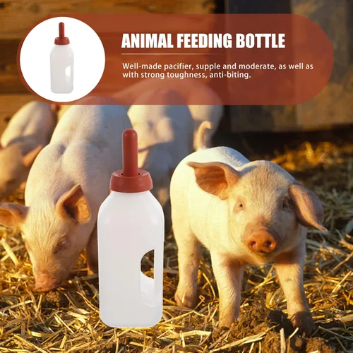 Vista 5 de Biberones de alimentación de cordero, botella de animales para mascotas, botella de leche de cabra, botella de leche de ternero, botella de bebida