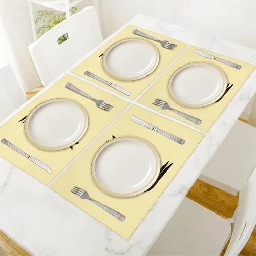 Vista 5 de Kangarooes Australia Placemats Set of 6 Resistant Table Mats Washable Place Mats for Dinner Party Table Decoration