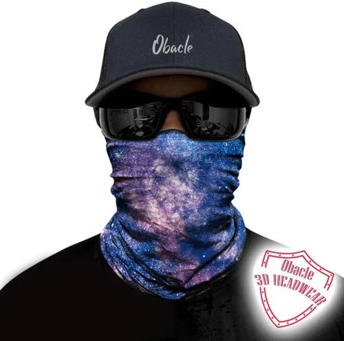 Vista 2 de Obacle Bandana sin costuras, máscara facial rave, para mujeres y hombres, para protección contra el polvo, el viento y el sol