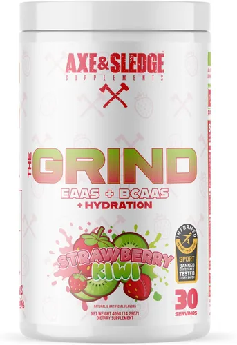 Vista 7 de Axe & Sledge The Grind Essential Aminoácidos Polvo EAA y BCAA Recuperación muscular y electrolitos para hidratación Sin estimulantes, vegano