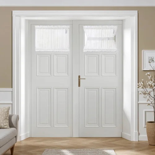 Vista 61 de MIULEE Cortinas Transparentes Laterales para Puerta Francesa con Filtrado de Luz, Tratamiento de Ventana, 2 Paneles de 25 x 40 Pulgadas con Beige