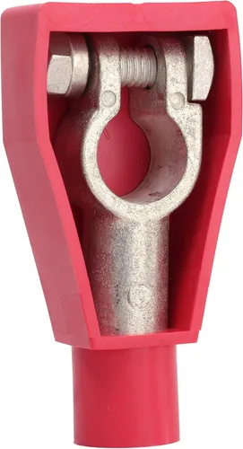 Vista 3 de Fastronix cubierta negra y roja de plástico para terminal de batería flexible