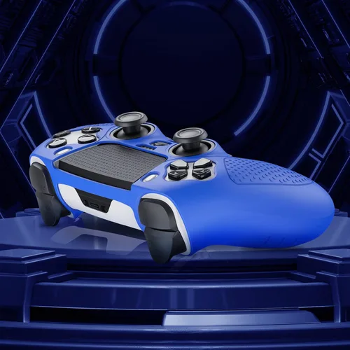 Vista 4 de BRHE Funda de silicona antideslizante para PS5 Edge Controller Protector de goma suave para ps5 Edge controlador inalámbrico con 2 tapas de agarre
