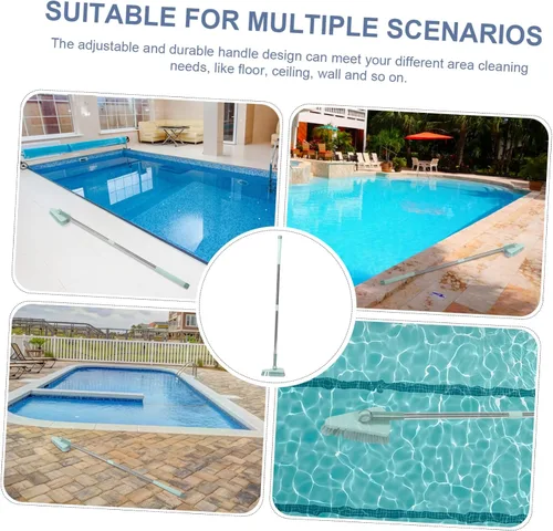 Vista 6 de Cepillo triangular de azulejos de piscina para limpieza de piscinas Cepillo de mano para azulejos de piscina Sc para piscinas Depurador