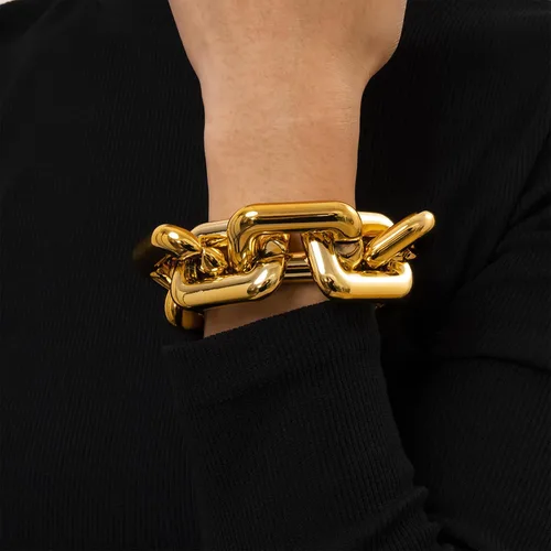Vista 3 de Gold Chunky Bracelet for Women Cuban Link Bracelets Dainty Link Chain Bracelets Paperclip Bracelets Boho Bracelets Minimalism Bracelets for Teen