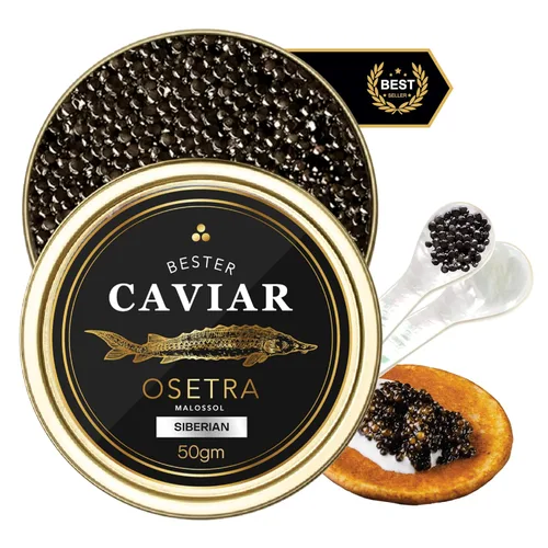 Vista 9 de [Durante la noche garantizada] Caviar de esturión siberiano (lata de 3.53 oz)
