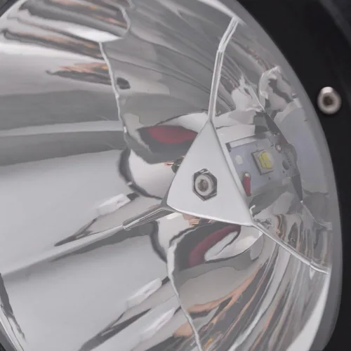 Vista 6 de Lightronic Foco LED redondo todoterreno de 7 pulgadas para motocicleta/camión, 6000 K blanco frío de largo alcance, aplicaciones de alta velocidad