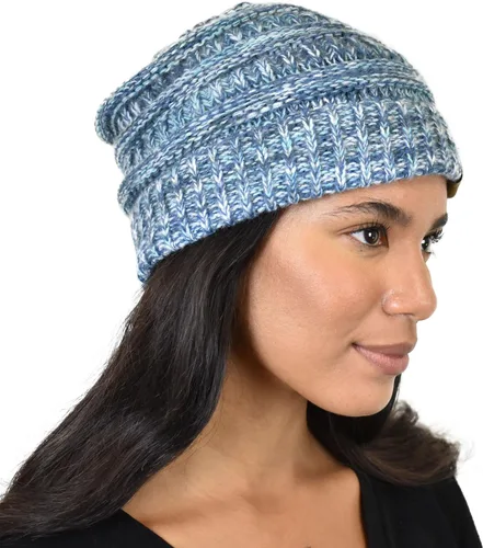 Vista 44 de C.C Trendy Warm Chunky Soft Stretch Cable Knit Beanie