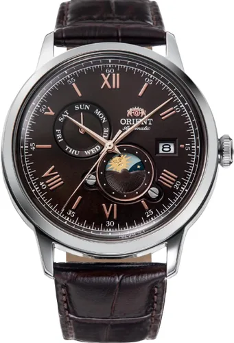 Vista 10 de Orient Bambino Versión 9 Reloj de vestir automático de acero inoxidable con calendario semanal Verde