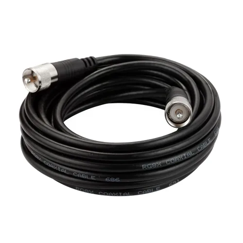 Vista 14 de Cable coaxial RG8x, Cable coaxial CB, 1 pie UHF PL259 Macho a Macho Cables de antena CB de baja pérdida, 50 ohmios para radio HAM, analizador