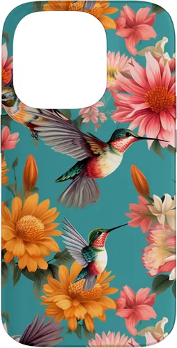 Vista 17 de Funda para iPhone 17 de colibríes en vuelo