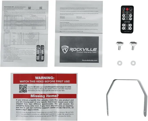 Vista 9 de Rockville RockPAR TRI LED RGB Compact Par Can Pro DJ DMX Wash Light+Remote Blanco