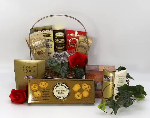 Vista 8 de Gift Basket Village Tronco salvaje con la cesta de regalo de San Valentín de Leo el León