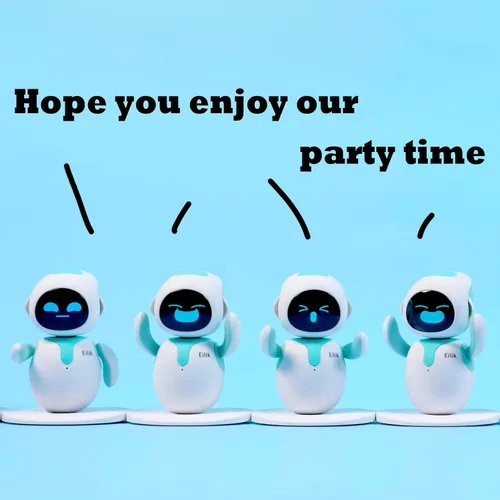 Vista 5 de ENERGIZE LAB Eilik – Lindas mascotas robot para niños y adultos, tu compañero interactivo perfecto en casa o espacio de trabajo, regalos únicos