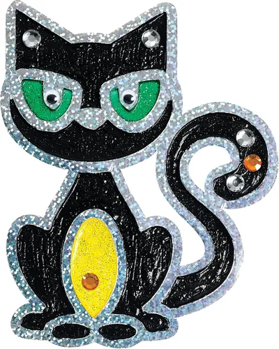 Vista 8 de Creativity for Kids Kit de arte para ventana de Halloween Crea 7 atrapasoles espeluznantes con pintura, diamantes de imitación y ojos ondulantes