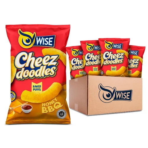 Vista 11 de Wise Snacks Cheez Doodles - Puffs horneados, queso cheddar real, 0.875 onzas (42 unidades), sin gluten