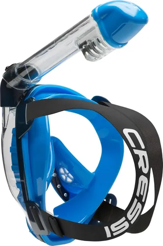 Vista 2 de Cressi Máscara facial completa de snorkel para adultos - Vista amplia y clara, sistema antivaho - Respiración fácil: La seguridad es lo primero