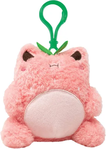 Vista 11 de Cuddle Barn PlushGoals - Mini Boba Wawa Clip súper suave y lindo Kawaii rana de peluche de animal de peluche, llavero para bolsa, 4 pulgadas