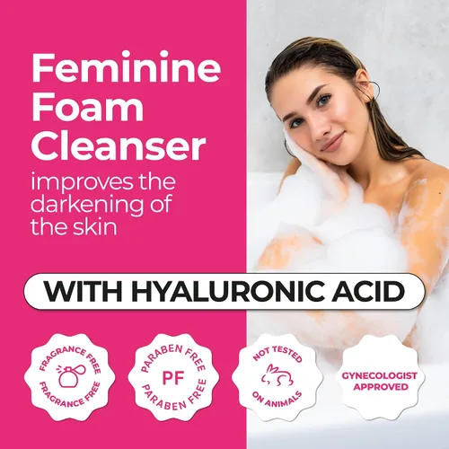 Vista 4 de ZENZSUAL Limpiador de espuma femenina con ácido hialurónico y extracto de arándano orgánico, lavado femenino con pH equilibrado para pieles