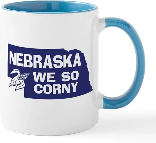 Vista 31 de CafePress I Love Nebraska Taza de café de cerámica de 11 oz (11.0 fl oz)