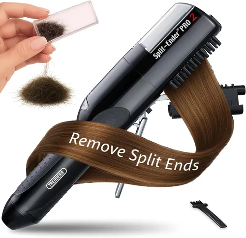 Vista 11 de Split-Ender PRO - Herramienta de Belleza Profesional Original - Recortadora de Puntas Abiertas Inalámbrica para Cabello Dañado, Seco, Quebradizo