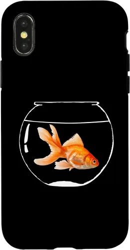 Vista 5 de iPhone 16 Goldfish Bowl Fish Fantail Goldfish Estuche para acuario de agua dulce