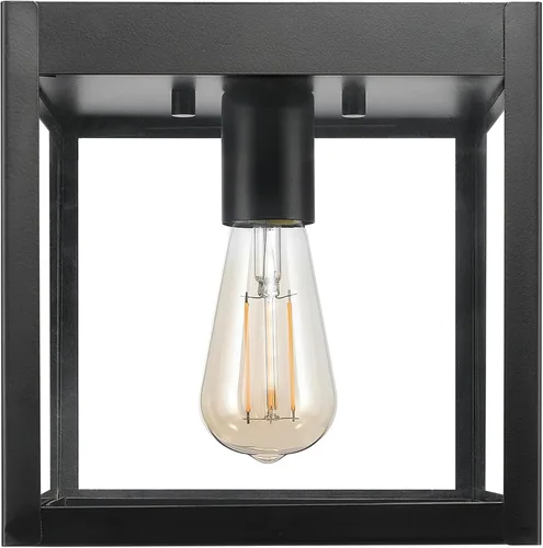 Vista 12 de GLOBE Electric 43507 - Pantalla empotrada de 2 luces para exteriores, bronce, pantalla de vidrio regado transparente, bombillas incluidas